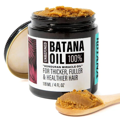 100%Unrefined Batana Oil for Hair Growth-Hair Mask- Color Care Damaged Healthier - 4 oz