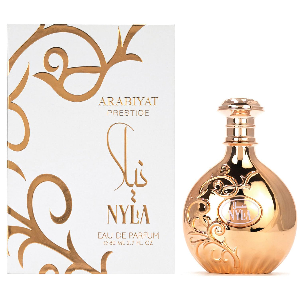 Arabiyat Prestige Nyla Eau De Parfum for Women - Coconut Caramel Scent, 2.7 fl oz.