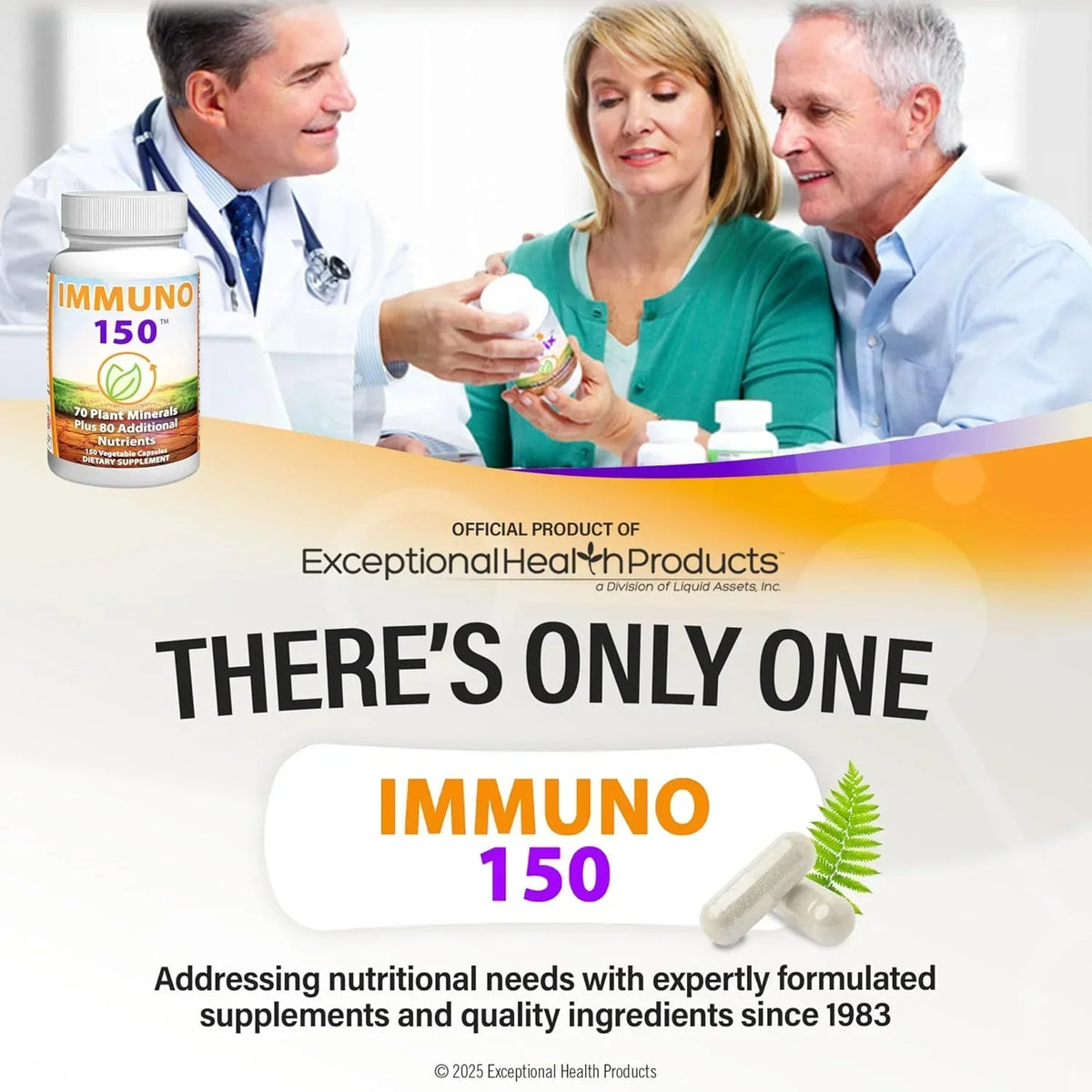 Immune Support Supplement, Packed with 70 Plant Minerals, 13 Essential Vitamins and 68 Additional Nutrients-150 Vegetable Capsules