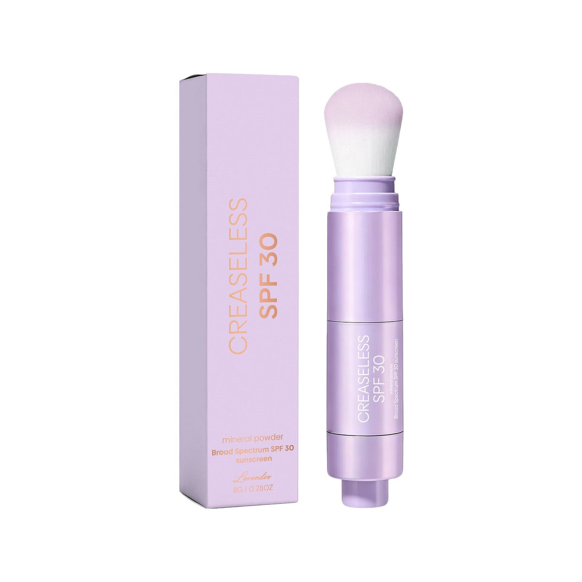 creaseless SPF 30 mineral powder – Brush On Sunscreen for Face, Body & Hairline, Sweat-Resistant 16HR Setting Powder