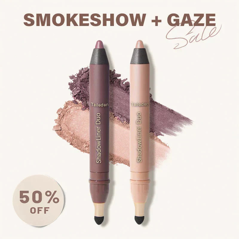 2-in-1 Eyeliner & Eyeshadow Stick with Smudge Brush | Long-Lasting & Smudge-Proof
