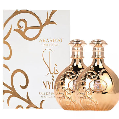 Arabiyat Prestige Nyla Eau De Parfum - Luxurious Gourmand Scent for Women or men, 2.7 fl oz.