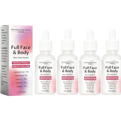 5-in-1 Anti-Aging Serum: Vitamin C Face & Body Serum to Hydrate, Firm & Reduce Wrinkles