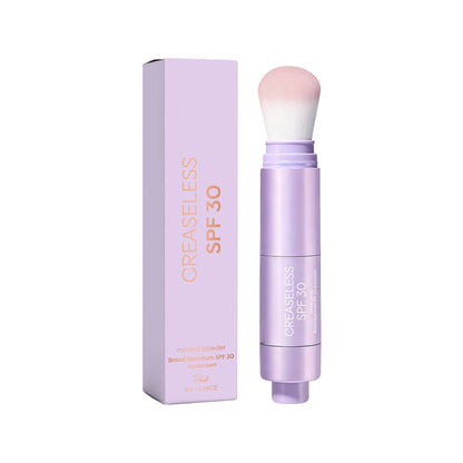 creaseless SPF 30 mineral powder – Brush On Sunscreen for Face, Body & Hairline, Sweat-Resistant 16HR Setting Powder