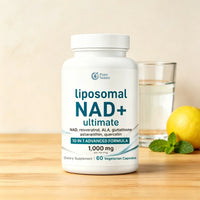 High-Potency Anti-Aging NAD+ | Liposomal 1000mg with Resveratrol for Energy, Brain & Cellular Health | 60 Veggie Capsules