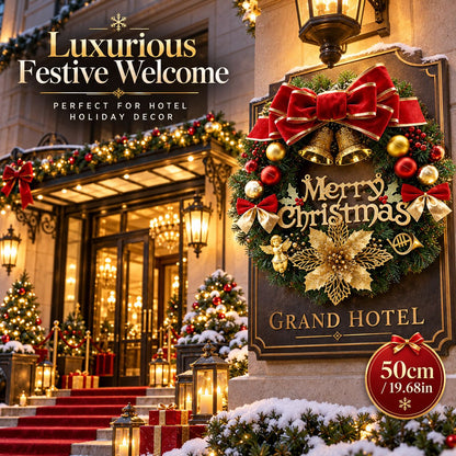 Christmas Wreaths for Front Door – Artificial Holiday Wreaths for Home & Wall Decorations