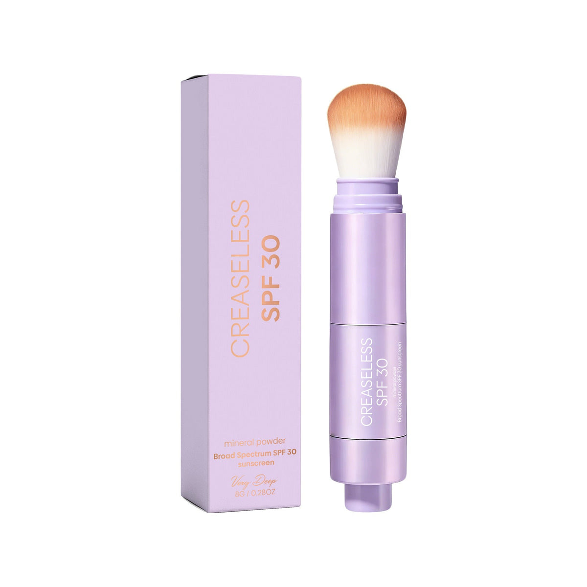 creaseless SPF 30 mineral powder – Brush On Sunscreen for Face, Body & Hairline, Sweat-Resistant 16HR Setting Powder