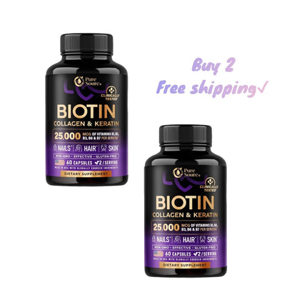 Biotin Vitamins with Collagen & Keratin