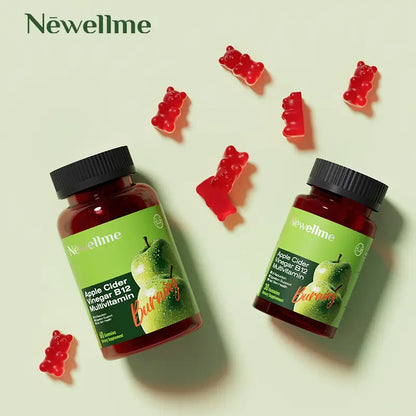Apple cider vinegar gummies (60 gummies),  to maintain normal energy levels and gut health—promoting digestion, detoxification, and cleansing