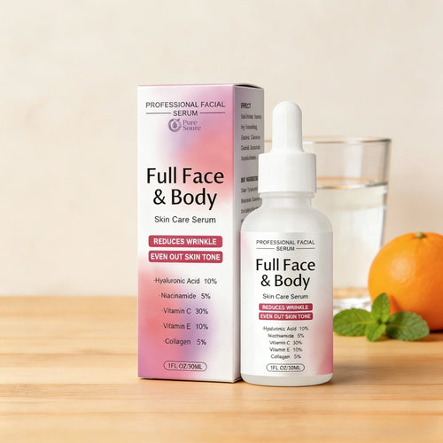5-in-1 Anti-Aging Serum: Vitamin C Face & Body Serum to Hydrate, Firm & Reduce Wrinkles