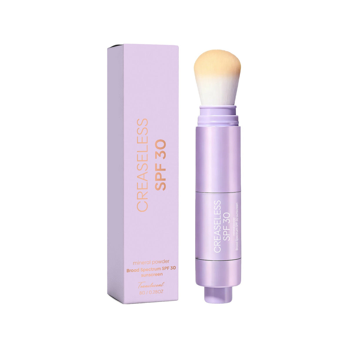 creaseless SPF 30 mineral powder – Brush On Sunscreen for Face, Body & Hairline, Sweat-Resistant 16HR Setting Powder