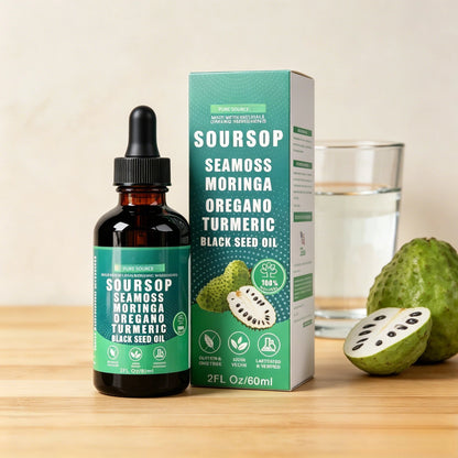 Soursop & Superfoods Elixir | Holistic Support for Energy, Stress & Immunity in a Single Daily Drop