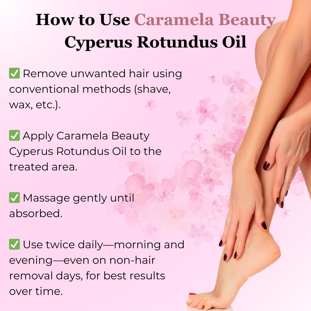 Cyperus Rotundus Oil for Natural Hair Reduction