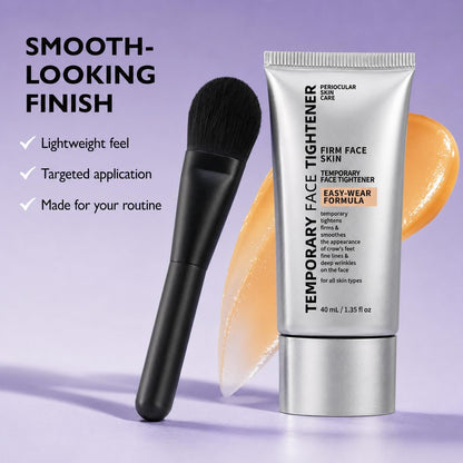 Instant  Face Tightener Cream, Temporary Firming Tightening Serum Advanced Formula Effect for Under Eye Bags & Fine Lines. Puffiness & Wrinkles, Includes Applicator Brush.1.35 fl oz /40ml