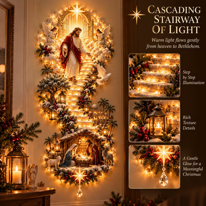 (🎁Last Day 49% OFF)✝️✨Jesus Light of Heaven Christmas Wall Hanging