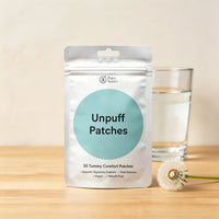 Unpuff Detox Patches | Dandelion & Ginger Herbal Vitamin Patch for Bloating & Water Retention | 30 Vegan Patches