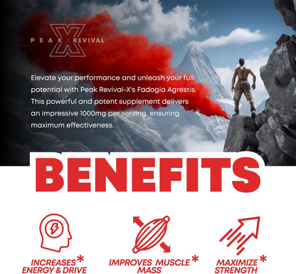 1000mg Per Serving Supplement - Potent Extract to Increase Energy, Athletic Performance & Muscle Mass - Supplements, Made in The USA (60 Capsules)