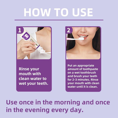 Whitening Toothpaste for Fresh Breath - Gentle Mint Formula, Stain Removal, Oral Care, Teeth Cleaning, Minty Freshness ,Suitable for the whole family(100g)