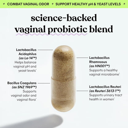 Lemme Purr Vaginal Probiotics for Women, 30-Day Supply | pH Balance, Odor & Urinary Health | Lactobacillus Blend, Clinically Tested | Pineapple & Vitamin C