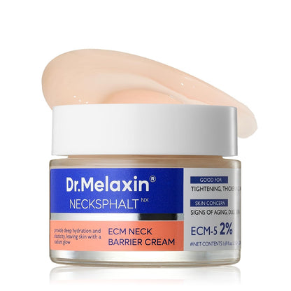 Firming Cream with ECM-5 20,000ppm, Firming & Lifting Neck Cream for Wrinkles & Sagging Skin, Ceramide & Collagen for Elasticity & Radiant Glow, 1.76 fl.oz