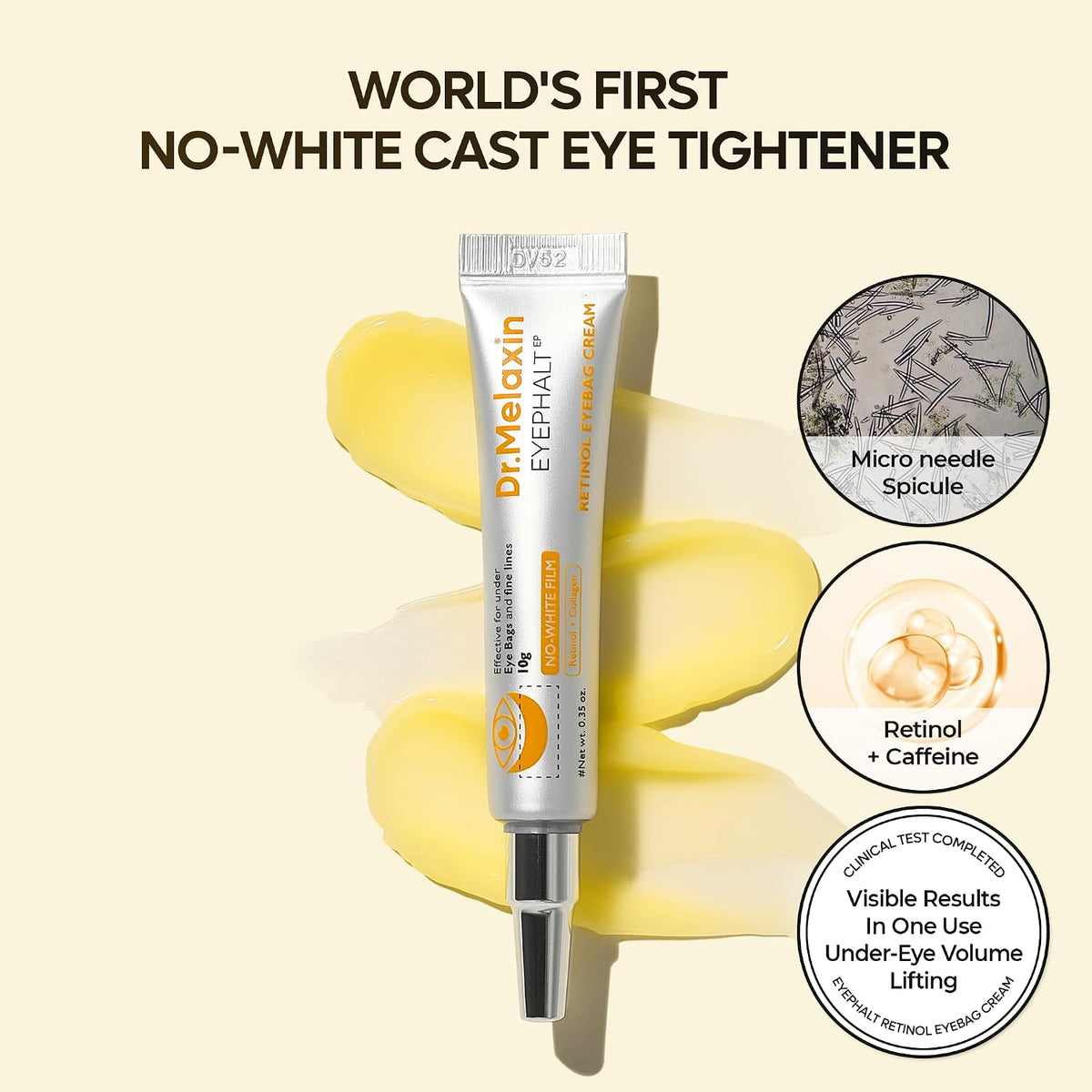 Retinol Eyebag Cream for Puffiness, Dark Circles & Fine Lines, Wrinkle, EGF Anti-Aging Under Eye Moisturizer with Niacinamide&Ceramide korean skin care