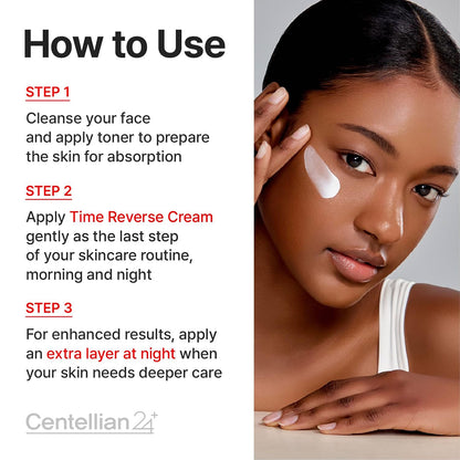 Madeca Time Reverse Cream – Korean Centella Anti-Aging Moisturizer | Hydrates, Firms & Reduces Wrinkles (1.69 fl oz)