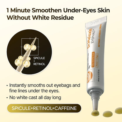 Retinol Eyebag Cream for Puffiness, Dark Circles & Fine Lines, Wrinkle, EGF Anti-Aging Under Eye Moisturizer with Niacinamide&Ceramide korean skin care