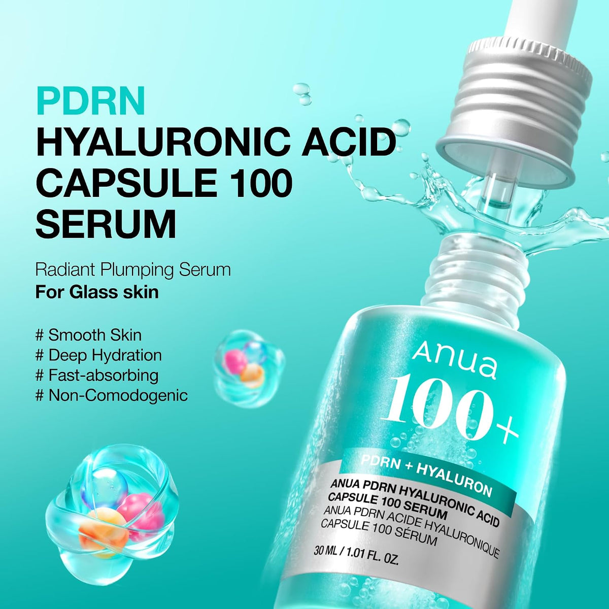 PDRN Hyaluronic Acid Capsule 100 Serum, 1.01 fl.oz