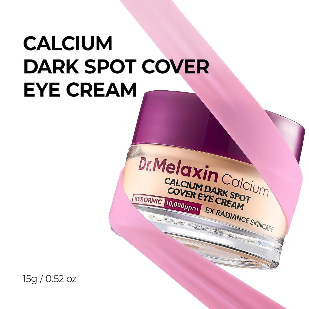 Korean Calcium Dark Spot Eye Cream 15g –  Dark Circles, Under Eye Bags & Sagging | Hydrolyzed Elastin EX Volume Firming