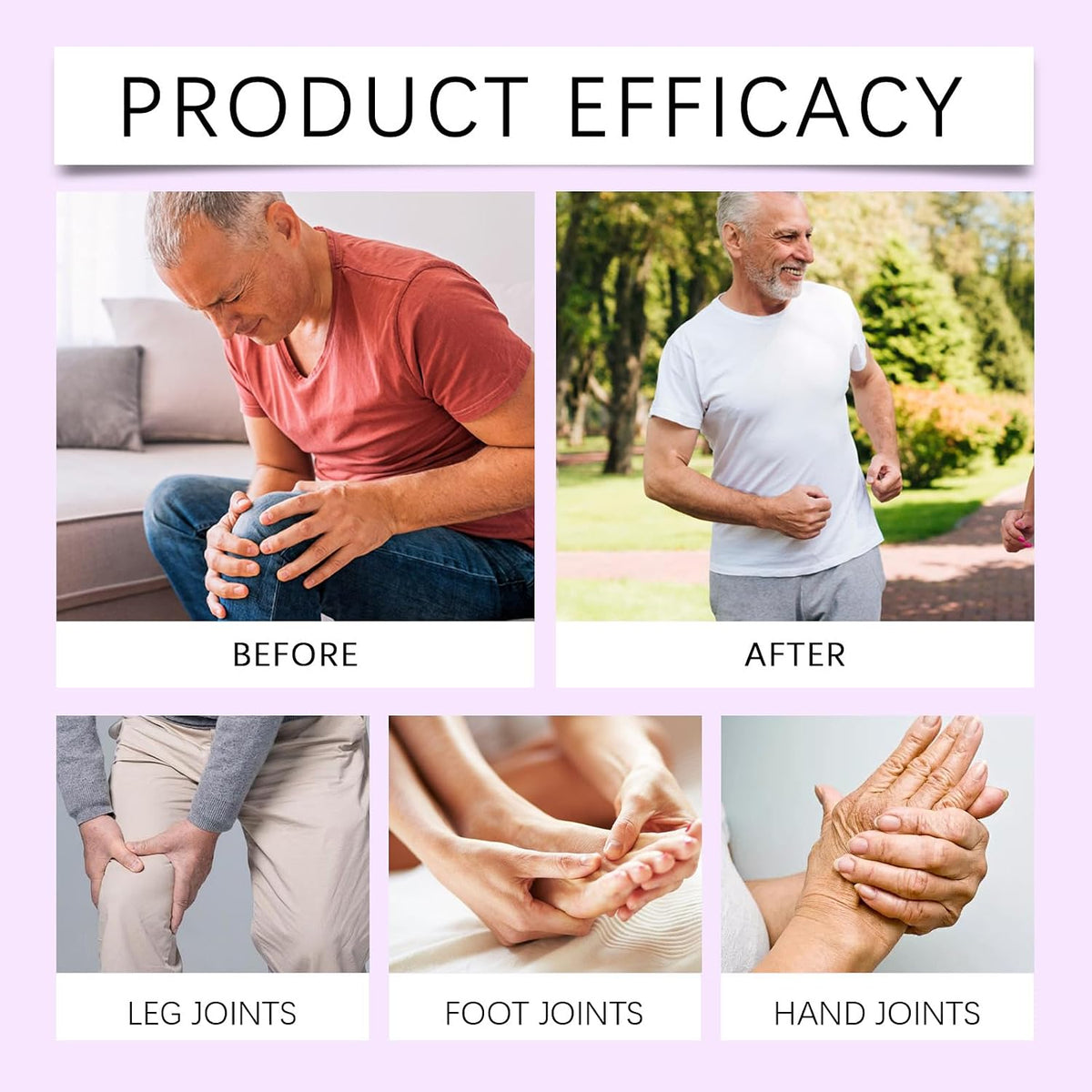2PC Soothing Relief Massage Gel, Joint Gel Purple Gel Soothes for Knees, Lumbar, Neck, Hands and Joint Activities Throughout.(100g)