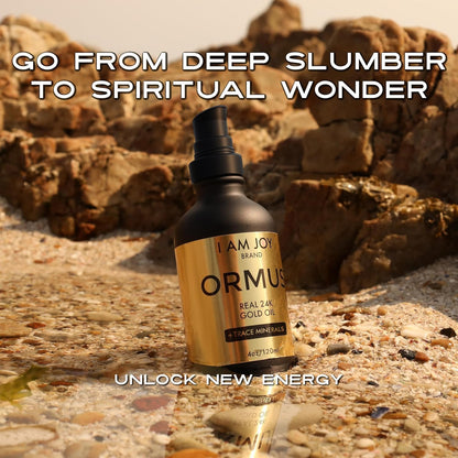 Ormus Gold Oil Monoatomic Intuition, Mental Clarity & Dream Support Rich in Platinum & Iridium Non-Chemical Extraction 4oz