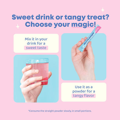 Mood Magic for Kids – Natural Mood Support Pixie Sticks Candy with Saffron Extract, Magnesium Citrate & Vitamin D3