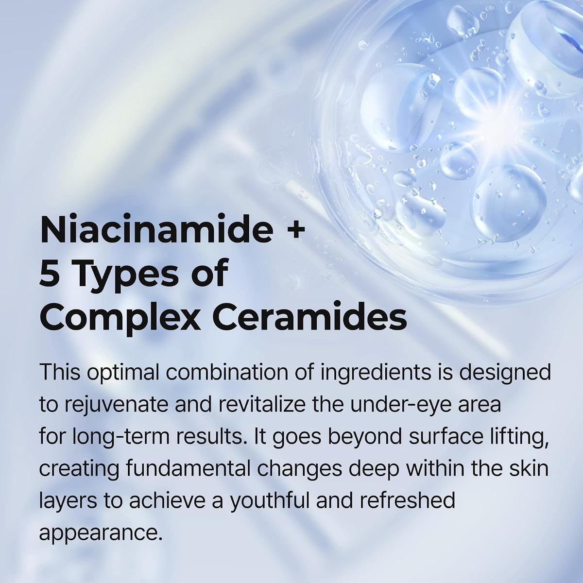 Niacinamide Eyephalt Under Eye Cream for Dark Circles and Puffiness, Eye Cream for Bags Under Eyes ,Depuffing Eye Bag Lifting Treatment, Korean Skin Care, 0.33 fl oz