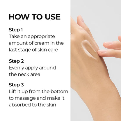 Firming Cream with ECM-5 20,000ppm, Firming & Lifting Neck Cream for Wrinkles & Sagging Skin, Ceramide & Collagen for Elasticity & Radiant Glow, 1.76 fl.oz