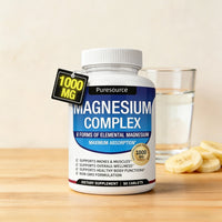 High-Absorption Magnesium Complex | 1000mg with Glycinate, Citrate, Malate for Bone, Muscle & Energy Support | Vegan, 90 Capsules