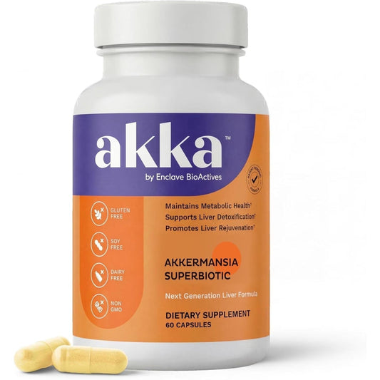 Akkermansia Probiotic, Liver & Digestive Health Support, Non-GMO, 4 Pack | Daily Wellness Support with Akkermansia Muciniphila, Gluten-Free