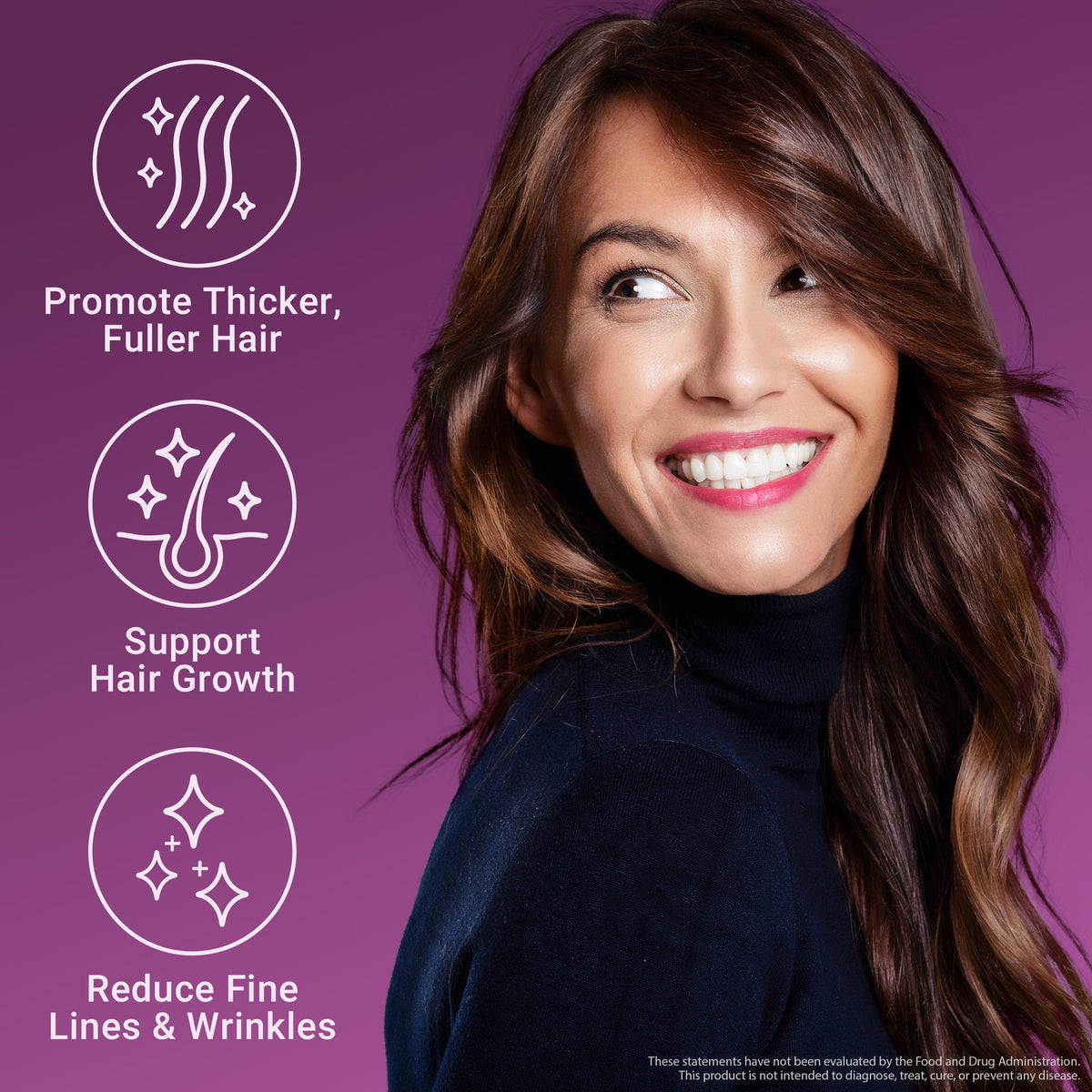 Hair Growth Accelerator, Hair Growth Vitamins for Women & Men with Clinically Studied Lustriva, Biotin & Ashwagandha, 90 Capsules
