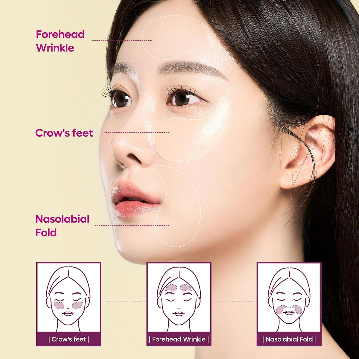 Firming Collagen Eye Patch Calcium Volume Under Eye Patches for Puffy Eyes & Dark Circles, Hydrogel Eye Mask for Wrinkles, Fine Lines & Sagging Skin,  Korean Skin Care (60 Count)