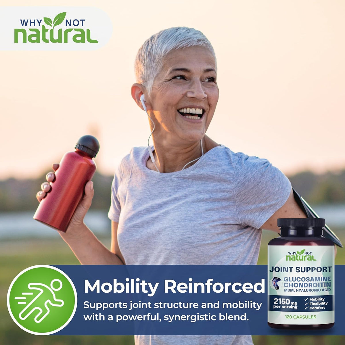 Glucosamine Chondroitin MSM Joint Support Knee & Joint Health Supplement