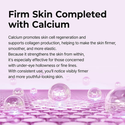 Firming Collagen Eye Patch Calcium Volume Under Eye Patches for Puffy Eyes & Dark Circles, Hydrogel Eye Mask for Wrinkles, Fine Lines & Sagging Skin,  Korean Skin Care (60 Count)