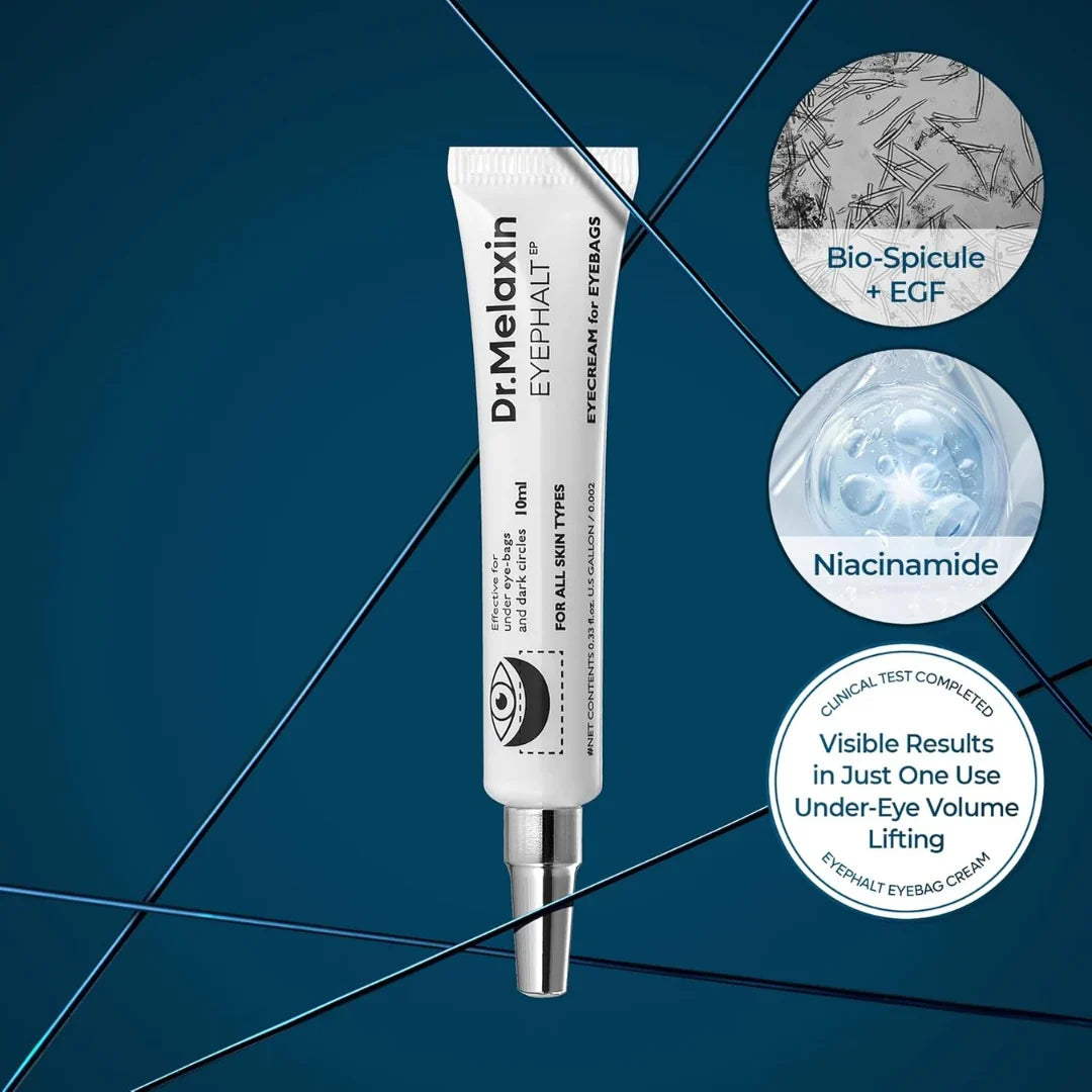 Niacinamide Eyephalt Under Eye Cream for Dark Circles and Puffiness, Eye Cream for Bags Under Eyes ,Depuffing Eye Bag Lifting Treatment, Korean Skin Care, 0.33 fl oz