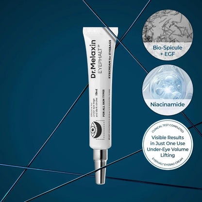 Niacinamide Eyephalt Under Eye Cream for Dark Circles and Puffiness, Eye Cream for Bags Under Eyes ,Depuffing Eye Bag Lifting Treatment, Korean Skin Care, 0.33 fl oz