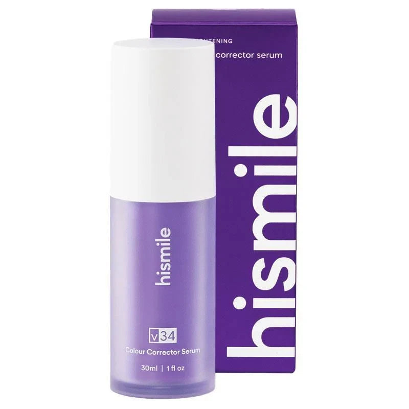 smile v34 Colour Corrector, Tooth Stain Concealer&Whitening Booster, Purple Toothpaste