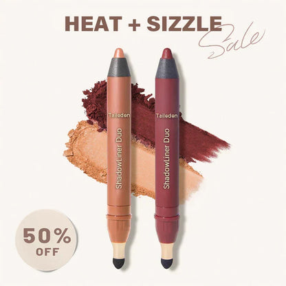 2-in-1 Eyeliner & Eyeshadow Stick with Smudge Brush | Long-Lasting & Smudge-Proof