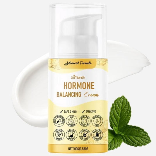 Hormone Balancing Cream for Women, Daily Moisturizing Body Cream with Honey, Mint Leaf & Allantoin, 3.53 oz