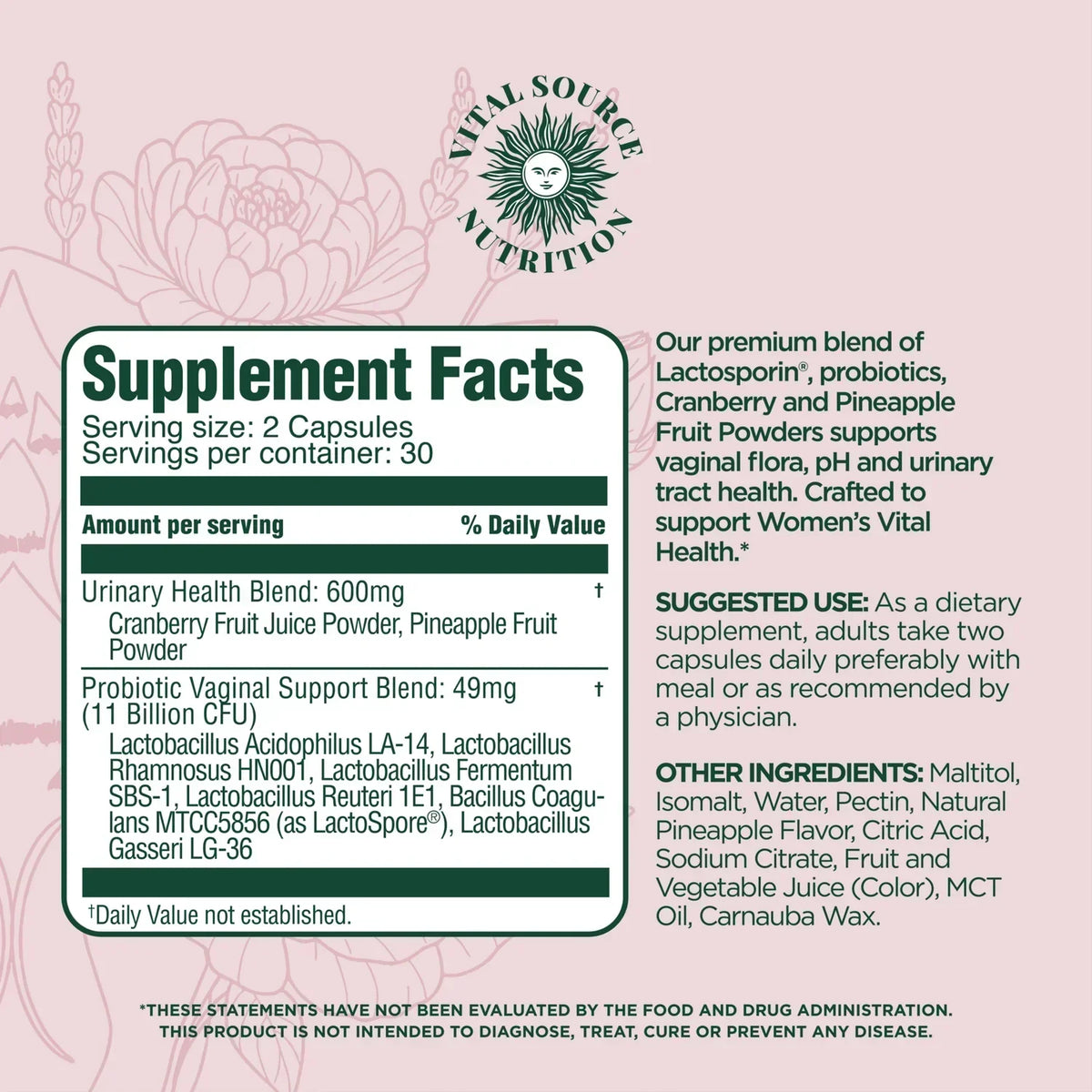 Feminine Balance Probiotic Capsules | Microbial Harmony from Within®