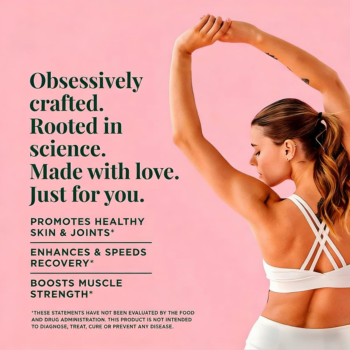 Creatine & Collagen Stick Packs,5g Creatine Monohydrate + 1g MoriKol Collagen -Supports Strength, Recovery & Skin Health ,20 Servings