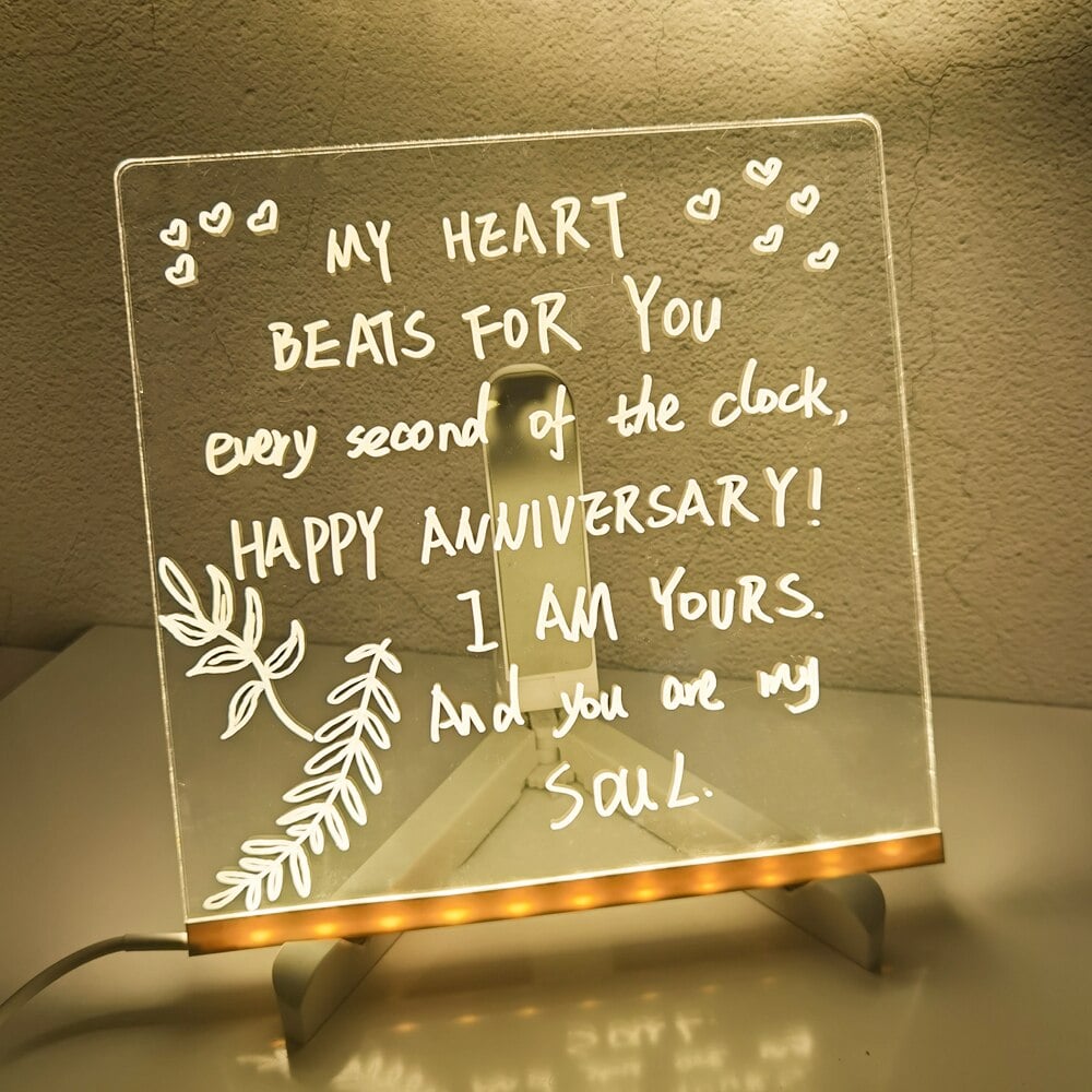 🎁LED Light Up Drawing Board for Kids – Reusable Acrylic Art Board🎅