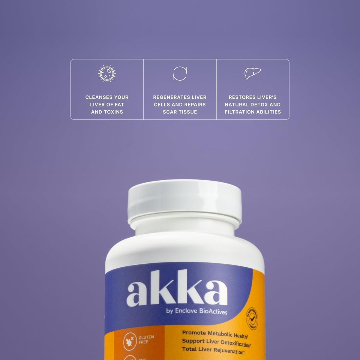 Akkermansia Probiotic, Liver & Digestive Health Support, Non-GMO, 4 Pack | Daily Wellness Support with Akkermansia Muciniphila, Gluten-Free