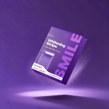 2026 Purple Teeth Whitening Strips - 42 strips 21 Whitening Sessions - Safe for Enamel - Non Sensitive Teeth Whitening - Peroxide-Free